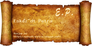 Esküdt Petra névjegykártya