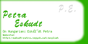 petra eskudt business card